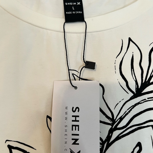 Floral Drawn Tee - Picture 2 of 2